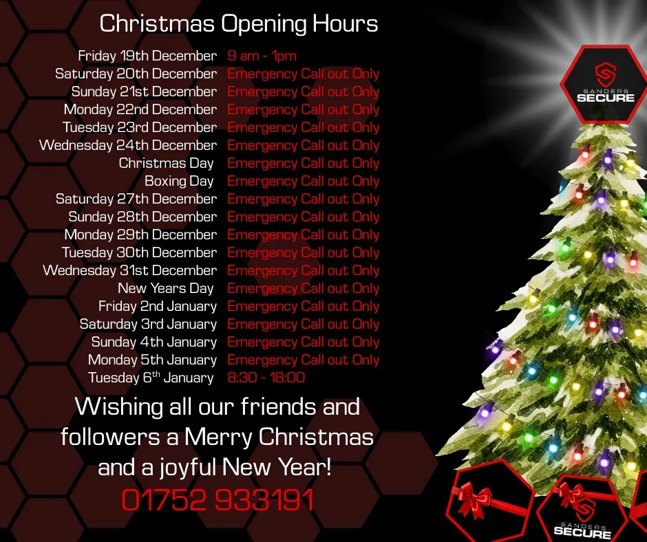 December 2025 Opening Hours